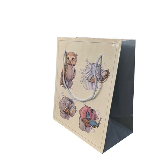 Vintage Set of 12 The Owl Family‎ Oliver & Olivia Gift Bags 9.5 X 8 - Picture 1 of 8